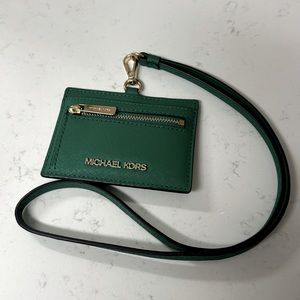 Michael Kors Jet Set Travel Saffiano Leather Case Lanyard